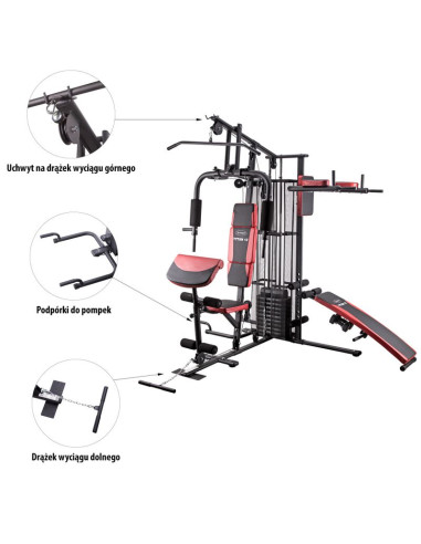 Atlas z ławką hms tytan 12 150 lbs