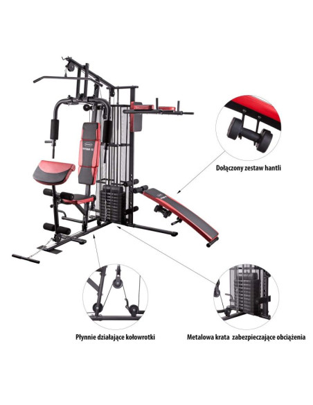 Atlas z ławką hms tytan 12 150 lbs
