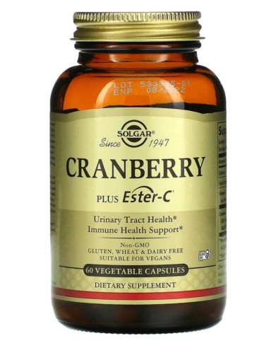 Solgar Cranberry - Żurawina + Ester C (60 Kaps.)
