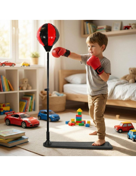 Zestaw bokserski enero dla dzieci regulowany 75-128cm i rękawice