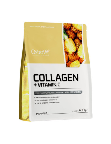 Ostrovit Kolagen + Witamina C - Smak Ananasowy (400 G)