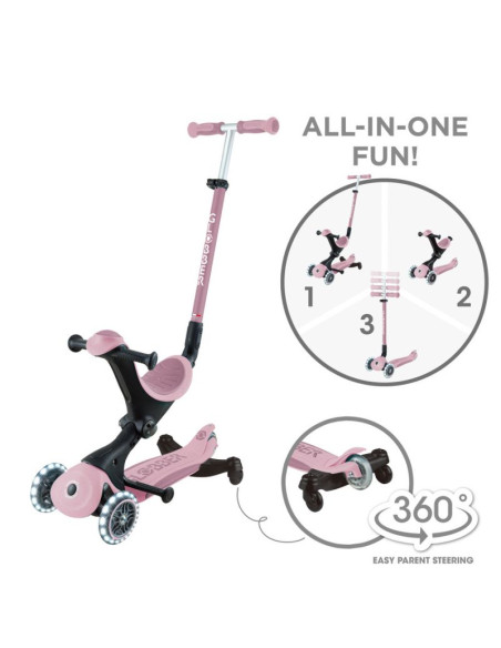 Hulajnoga z siedziskiem jeździk go•up deluxe lights ecologic 360 (697-510)