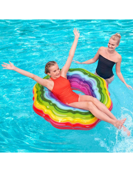 Koło do pływania bestway rainbow 115cm 36163