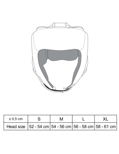 Kask bokserski turniejowy ktt-competition (world boxing approved)
