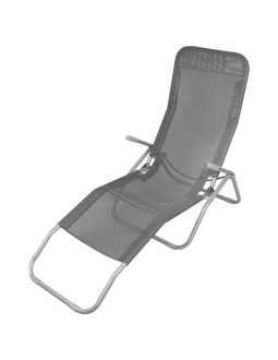 Leżak fotel składany grawitacyjny lazzy ciemny szary enero camp