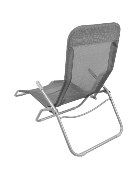 Leżak fotel składany grawitacyjny lazzy ciemny szary enero camp