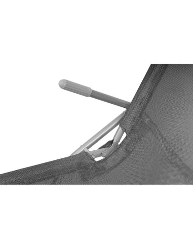 Leżak fotel składany grawitacyjny lazzy ciemny szary enero camp