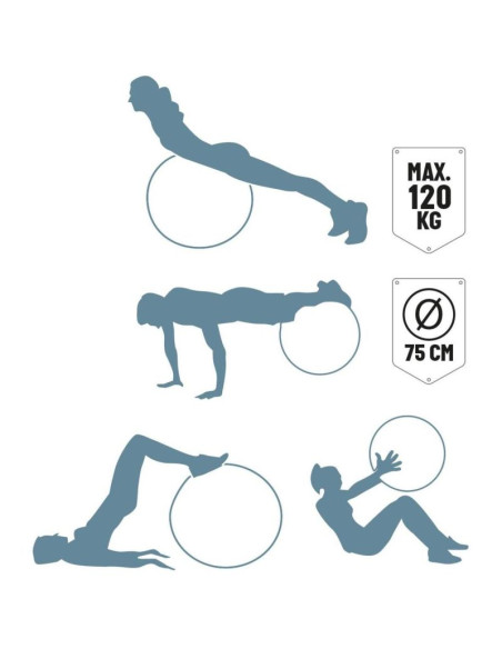 Piłka fitness 75cm red umbro