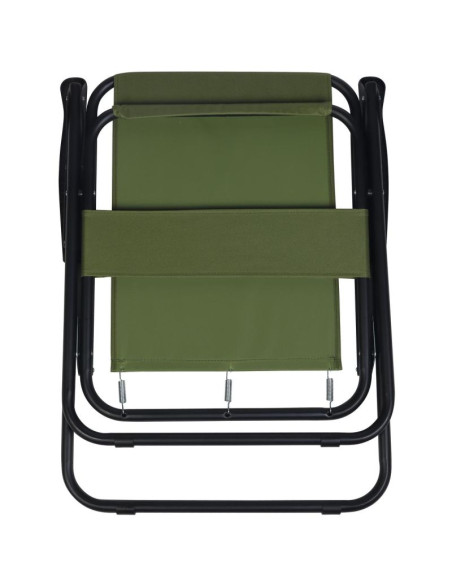 Krzesło turystyczne z podłokietnikami 52x44x75cm składane zielone