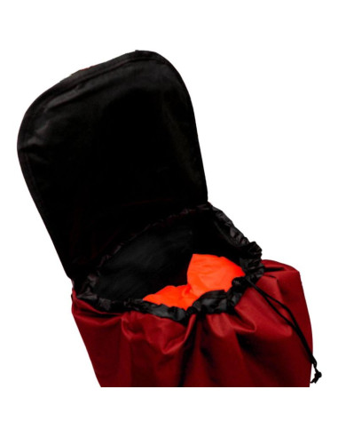 Wózek torba na kólkach na zakupy ze stelażem 31l czerwono biały