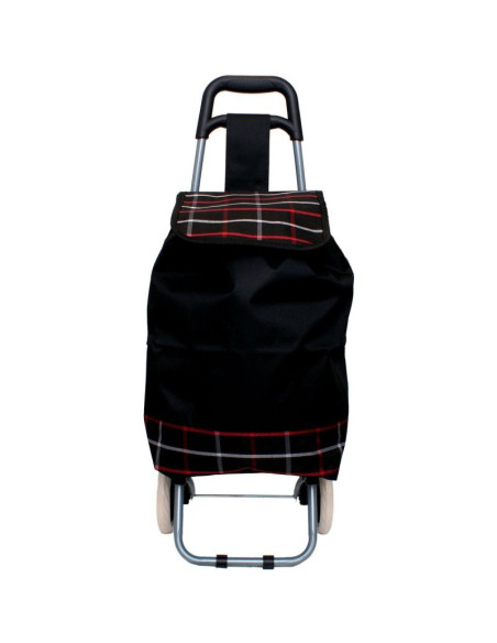 Wózek torba na kólkach na zakupy ze stelażem 31l czarny