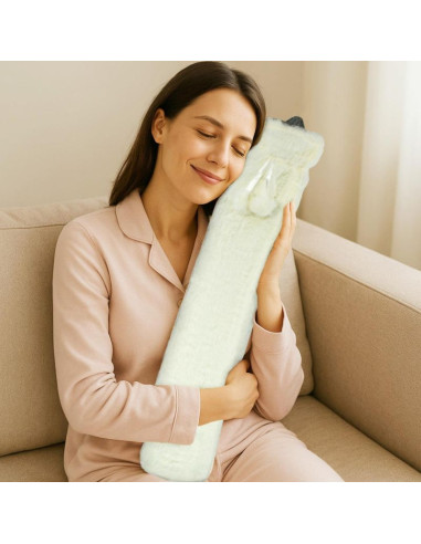 Termofor gumowy w pokrowcu alpina 2l biały