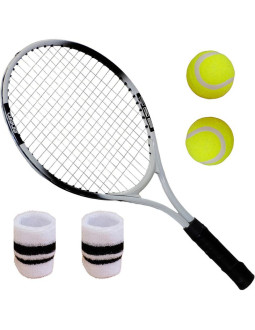 Zestaw do tenisa ziemnego 4w1 rakieta 2 piłki kpl.frotek enero 2