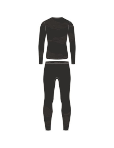 Bielizna męska viking gasher man set merino roz. m czarna
