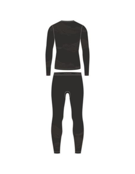 Bielizna męska viking gasher man set merino roz. m czarna