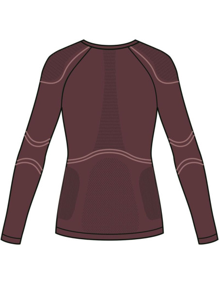 Bielizna damska viking lana pro longsleeve merino roz. s różowa