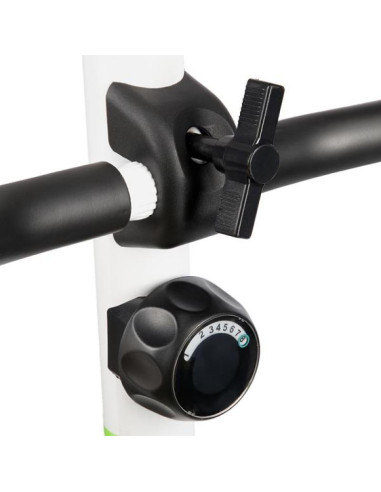 Rowerek magnetyczny biało-zielony hms m9239*