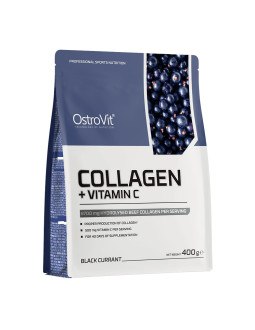 Ostrovit Kolagen + Witamina C - Smak Czarna Porzeczka (400 G) 2
