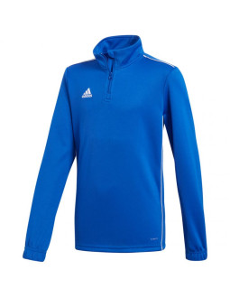 Bluza adidas core 18 training top niebieska jr cv4140 2