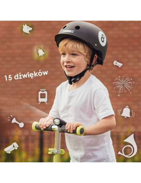 Lampka led + klakson globber mini buzzer