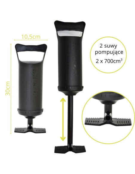 Pompka do materacy ręczna 30cm 29p386