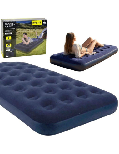 Materac flokowany 1-osobowy 191x99x22cm 20334