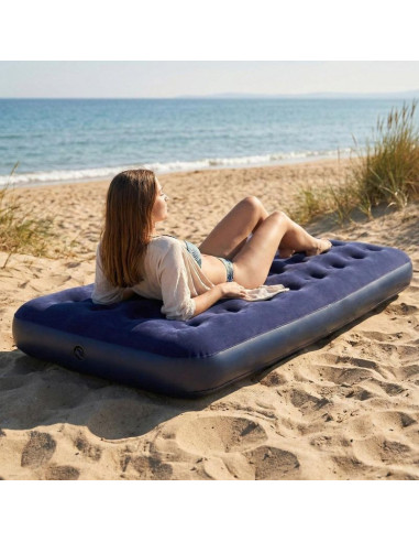 Materac flokowany 1-osobowy 191x99x22cm 20334