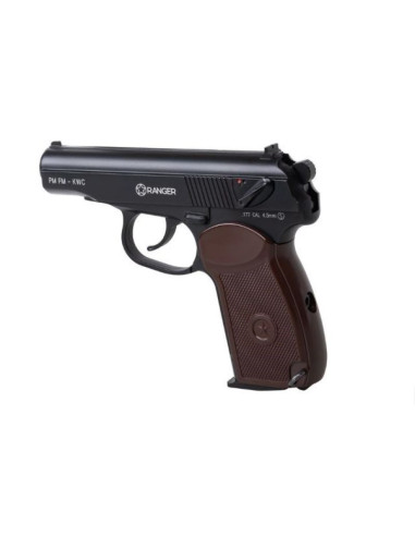 Wiatrówka pistolet ranger pm fm kwc kal. 4,5 bbs 18 strz. full metal co2 (aakcmd441azb)