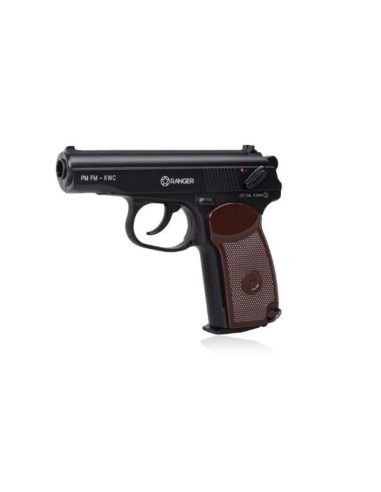 Wiatrówka pistolet ranger pm fm kwc kal. 4,5 bbs 18 strz. full metal co2 (aakcmd441azb)