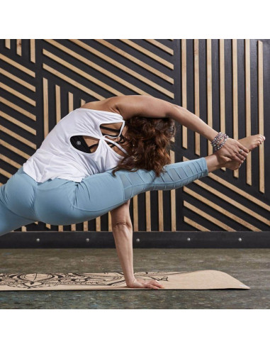 Mata do jogi gaiam printed cork mandala 5 mm 63495