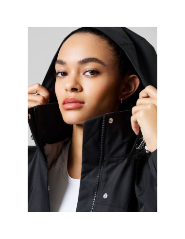 Parka przeciwdeszczowa damska casall light padded rain parka czarny