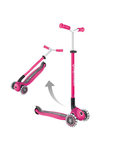 Hulajnoga trójkołowa master lights - fuchsia (663-110)