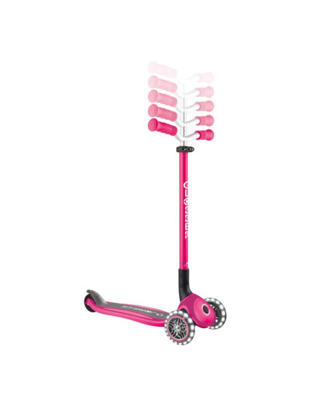 Hulajnoga trójkołowa master lights - fuchsia (663-110)
