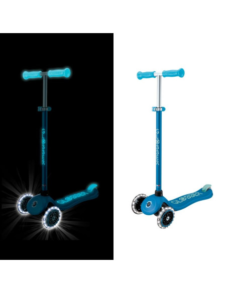Hulajnoga primo plus glow lights - petrol blue (443-100)