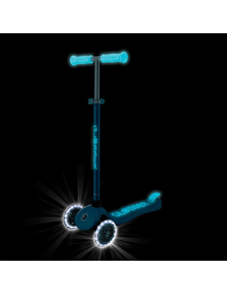 Hulajnoga primo plus glow lights - petrol blue (443-100)