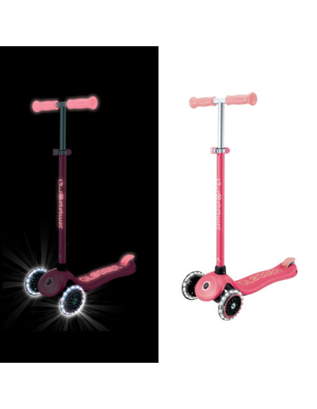 Hulajnoga primo plus glow lights - coral pink (443-110)