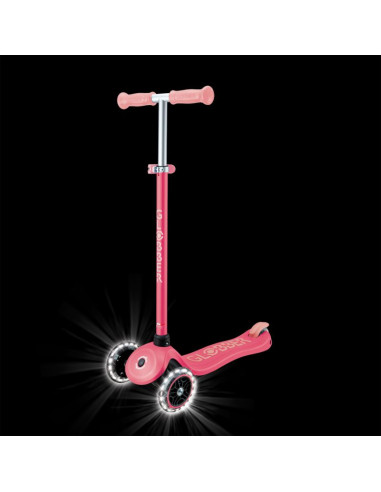 Hulajnoga primo plus glow lights - coral pink (443-110)