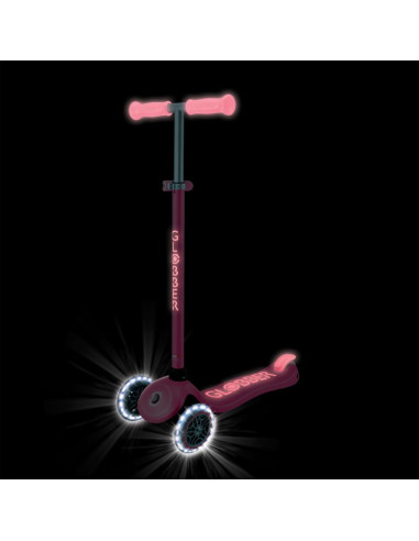 Hulajnoga primo plus glow lights - coral pink (443-110)