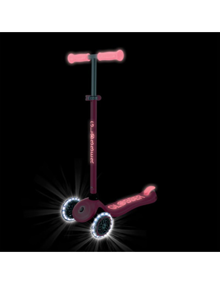 Hulajnoga primo plus glow lights - coral pink (443-110)