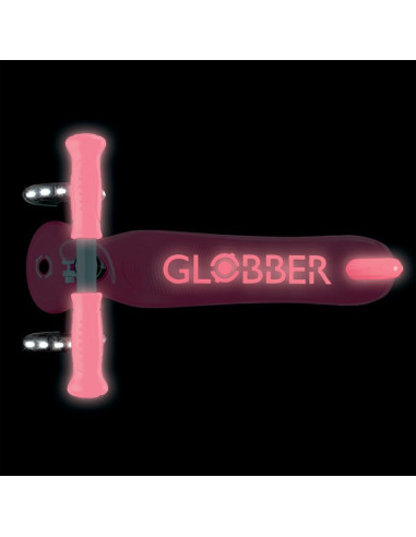 Hulajnoga primo plus glow lights - coral pink (443-110)