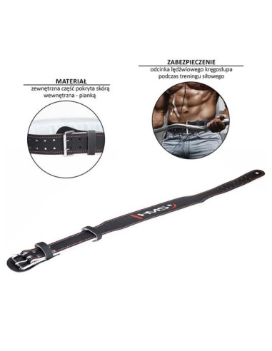 Pas do ćwiczeń siłowych hms black pa3778