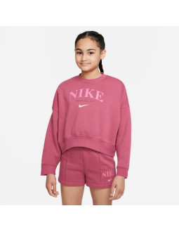 Bluza nike sportswear trend flc crew jr dv2563 2