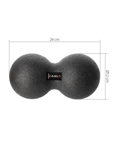 Podwójna piłka do masażu / duo ball hms blm02 12*24cm