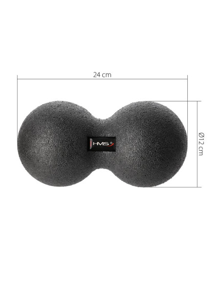 Podwójna piłka do masażu / duo ball hms blm02 12*24cm