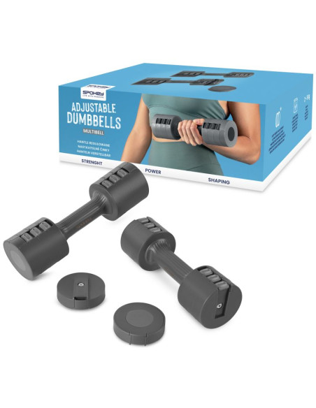 Hantle regulowane 2x 2,5 kg spokey multibell