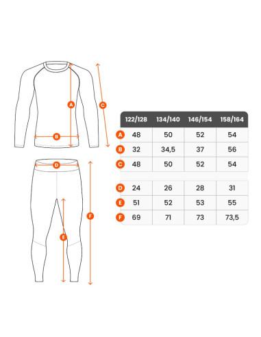 Bielizna termoaktywna spokey furious set dz.termo jr