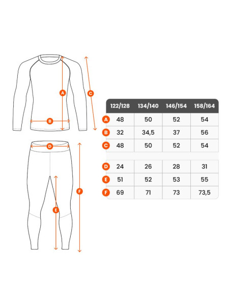 Bielizna termoaktywna spokey furious set dz.termo jr