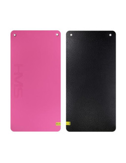 Mata fitness klubowa z otworami hms premium mfk02 pink-black 2