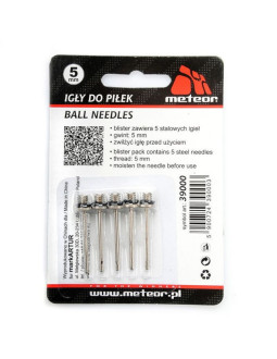 Igły do piłek meteor 5mm 2