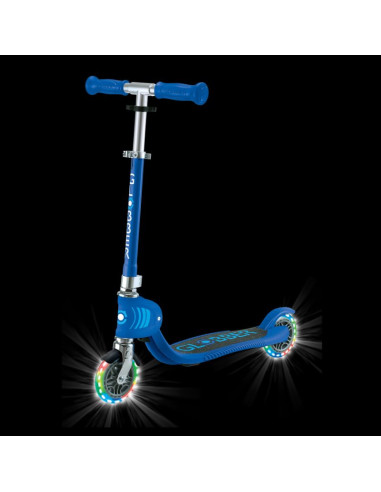 Hulajnoga flow foldable junior lights -  navy blue (870-100)